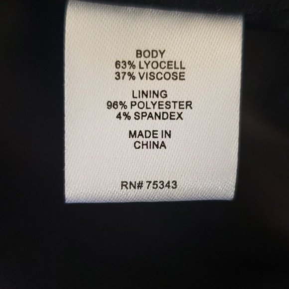 a. moss• L jacket bomber embroidered floral zip up black - Picture 7 of 7